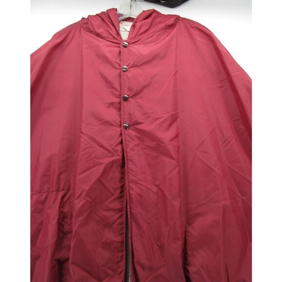 VINTAGE Harvard University Team Jacket XL Football Rain Cape Poncho Sideline - Picture 3 of 9